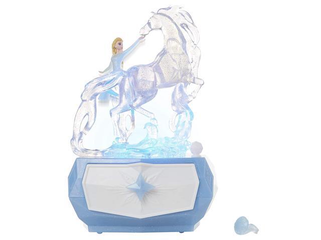 Disney Frozen 2 Elsa & Water Nokk Jewelry Box with Snowflake Ring Color Changing Light Plays 