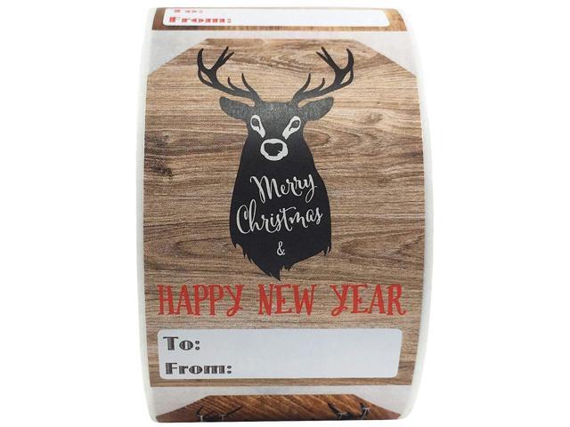 Wood Grain Rustic Cabin Gift Tags Design for Outdoor & Hunting Enthusiasts 2 x 3 Inch 100 Total Adhesive Labels