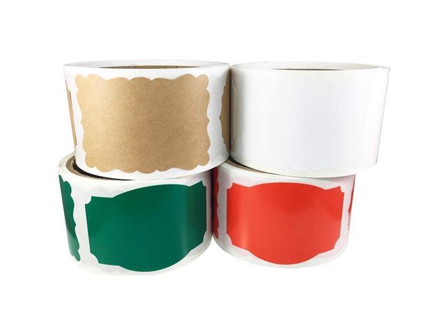 Blank Christmas Gift Tags Bulk Pack Holiday Present Stickers 2 x 3 Inch 400 Total Labels