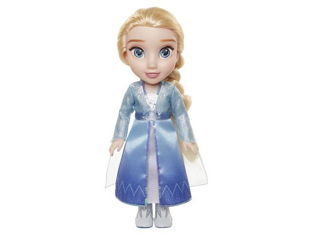 Disney Frozen 2 Elsa Travel Doll - Features Shimmery Ice Crystal Winged Cape Boots and Hairstyle - Ages 3+ 14 in