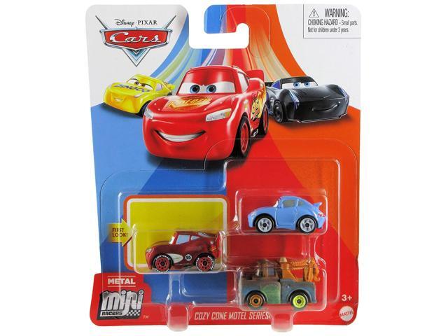 Disney Cars Mini Racers Cozy Cone Motel Series 3-Pack: Radiator Springs Lightning McQueen Sally Mater
