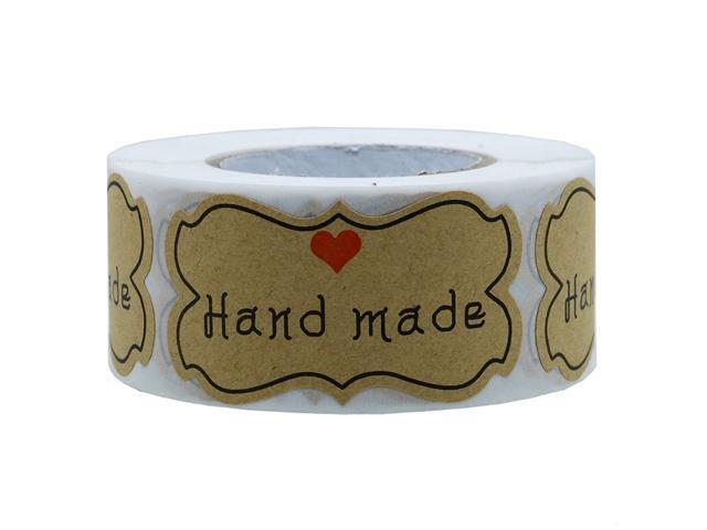 Hybsk 125 x 228 Inch Kraft Christmas Gift Tags Holiday Present (Hand Made)