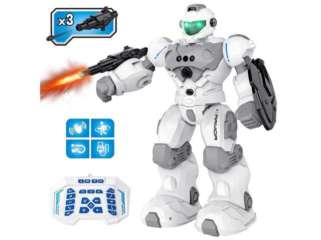 Pickwoo Robot Toys for Kids Guardian RC Robots Smart Robot Programmable Interactive Smart Toy with Fight Mode Walking Dancing Singing for Boys