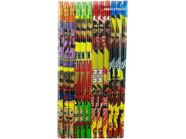 Disney Incredibles 2 12 Wood Pencils Pack