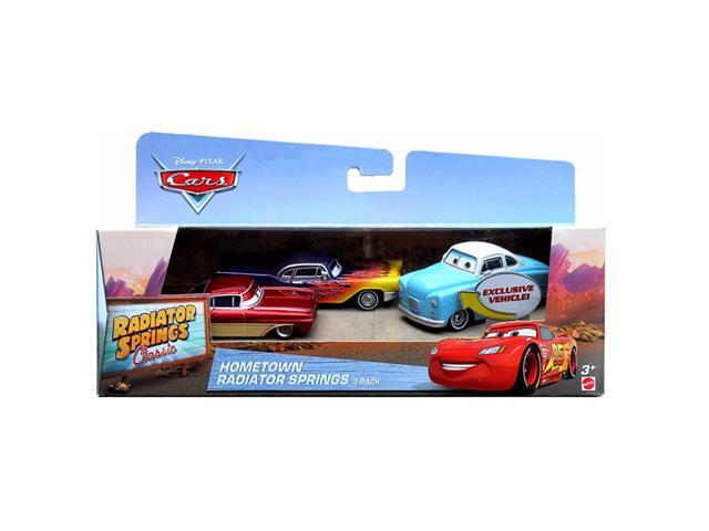 Disney Pixar Cars Hometown Radiator Springs 3-Pack Exclusive Jonas Revera Greta and Old School Ramone