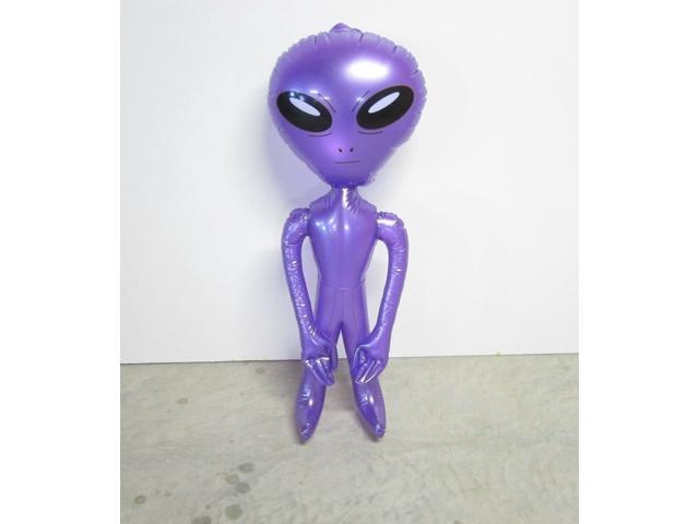 6 NEW INFLATABLE PURPLE SPACE ALIENS 36' BLOW UP INFLATE ALIEN HALLOWEEN PROP
