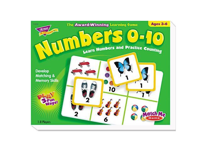 Trend Numbers 0-10 Match Me Puzzle Game Ages 3-6 T58102