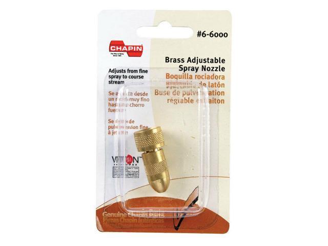 CHAPIN Brass Adjustable SPRAY NOZZLE For Sprayers Cone Fine Course 6-6000 Garden