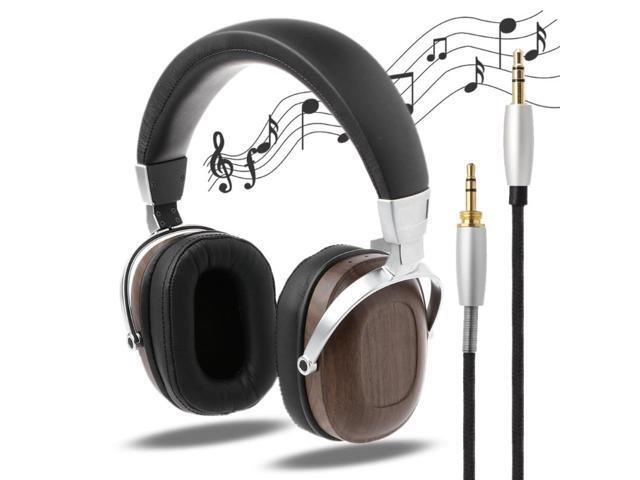 1 PC BOSSHIFI B8 Stereo Wooden Over-ear Black Mahogany Earphone Headphone Headset