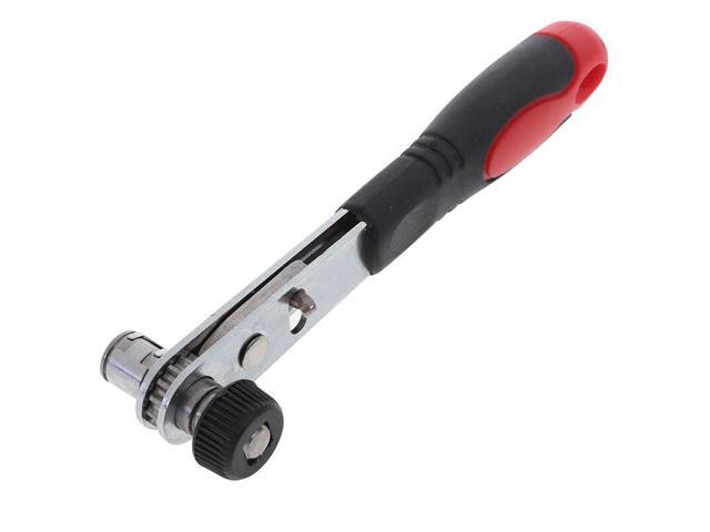 Mini Rapid Ratchet Wrench 1/4' Screwdriver Rod Quick Socket Wrench Tools Red