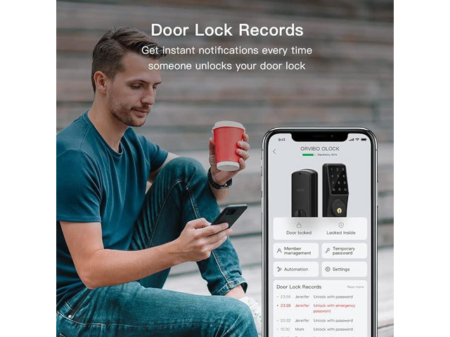 NeweggBusiness - ORVIBO WiFi Smart Lock Keyless Entry Electronic