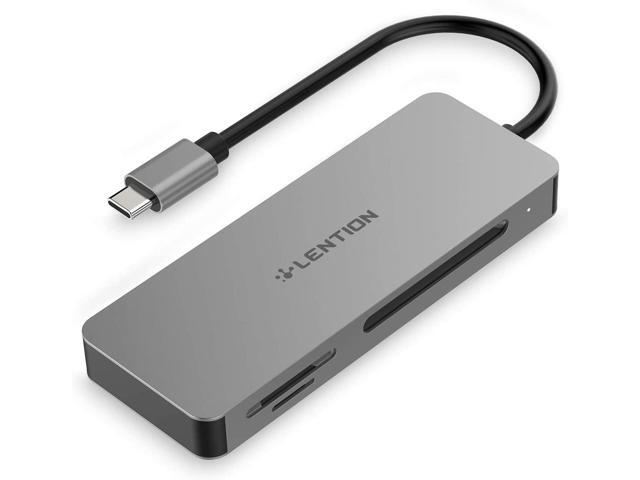 LENTION USB C to CF/SD/Micro SD Card Reader SD 30 Card Adapter Compatible 2020-2016 MacBook Pro 13/15/16 New Mac Air/iPad Pro/Surface Samsung