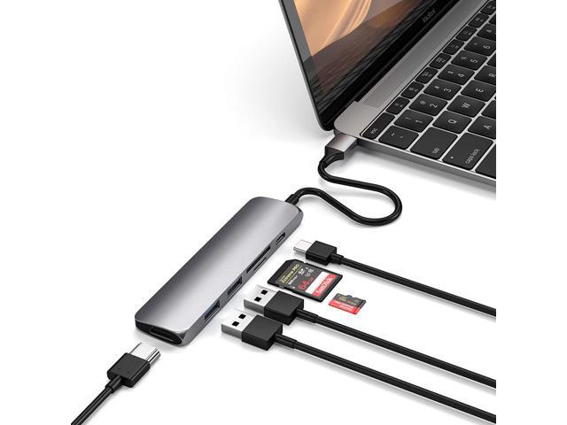NeweggBusiness - Satechi Slim Aluminum Type-C Multi-Port Adapter 