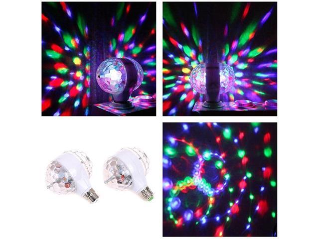 6W RGB Led Christmas Lights Indoor Holiday Party Colorful Rotating Light Magic Double-Ball KTV Bar DJ Disco Fairy Lights