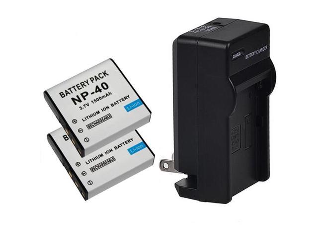For Casio Camera 2x 1500mAh NP-40 CNP40 Battery +Charger EX-Z30 Z40 Z50 Z55 Z57 Z750 EX-P505 P600 P700 PM200 Replacement Bateria
