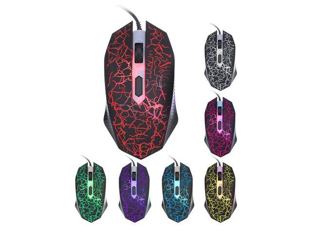USB Wired Gaming Mouse 1600DPI LED Mute Optical Luminous Computer Office Mice Mouse Gamer Game Mouse Silent Mause For PC Laptop