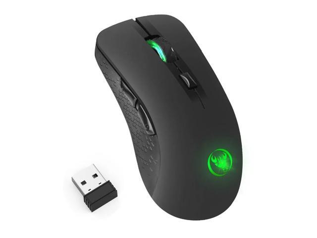 24GHz Wireless Gaming Mouse 2400DPI Optical USB Mouse Gamer Mouse Built-in Rechargeable Battery for Computer Laptop PC Mice