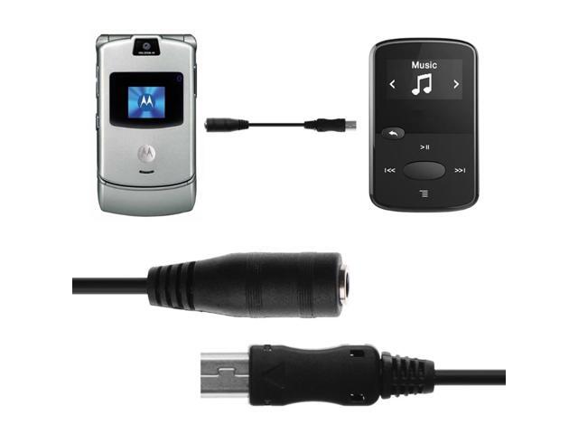 Mini USB 5 Pin Male To 35mm Female Headphone Jack Aux Audio Adapter Cable 15cm