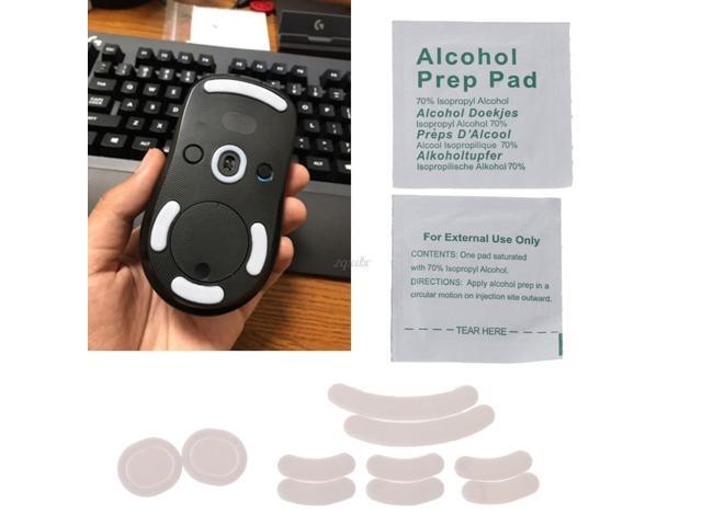 2 Sets/pack Tiger Gaming Mouse Feet Mouse Skate For Logitech G Pro Wireless White Teflon Mouse Glides Curve Edge