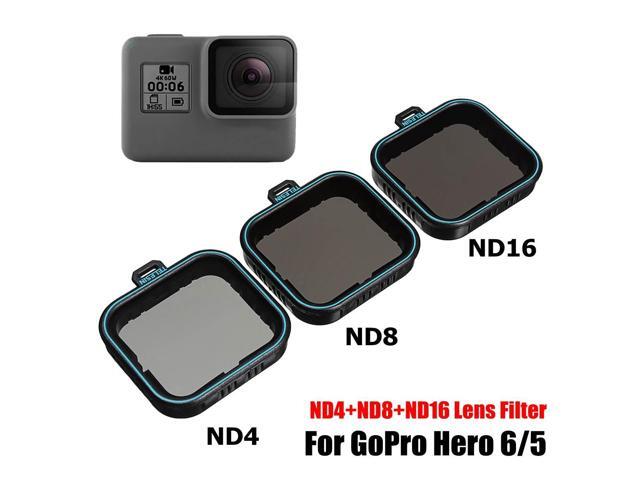 3 Pack Fiter Set ND Lens Protector Filter(ND4 8 16)+ CPL Filter for Gopro Hero 5 Hero 6 Black Hero 7 Camera Accessoreis