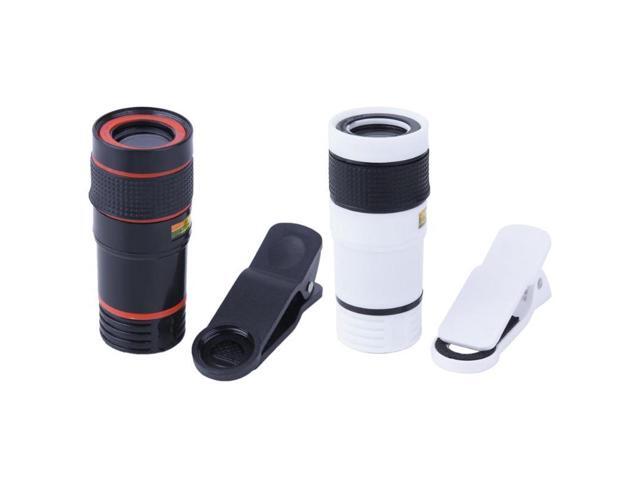 ALLOET Universal 8X Zoom Phone Clip Monocular Camera Lens External Optical Telephoto Telescope Lenses For iPhone Samsung Huawei