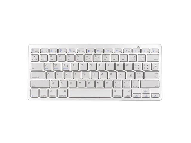 Universal Spanish bluetooth Keyboard For Tablet Ultra-Slim Wireless Keyboard Keycap bluetooth Keyboard for Mac Win XP 7 8