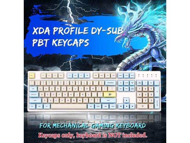 Moonlanding 1969 165 Keys XDA Profile Dye-sub PBT Keycaps Full Layout Keycap Set for Mechanical Gaming Keyboard
