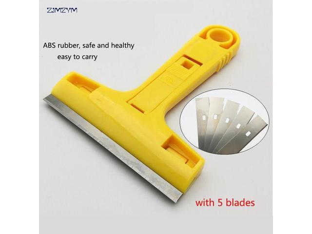 Portable Cleaning Shovel Knife 100mm For Glass Floor Tiles Floor Scraper with 5pcs Blades Cleaning Hand Tools