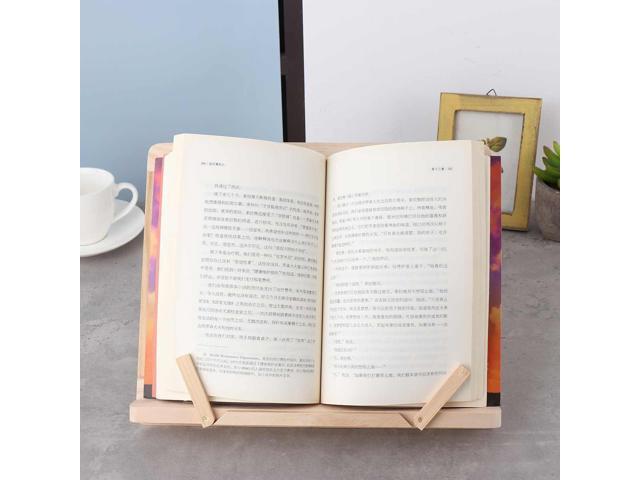 Wooden Reading Book Support Stand Holders Multifunctional Foldable Wood Bookends Stand Cookbook Holder Reading Rack Tablet PC