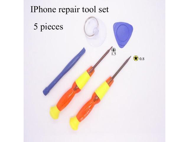 5 in 1 Mobile Phone Repairing Tool Kit Spudger Pry Opening Tool LCD Repair Tools with 15MM\08MM star screwdrivers