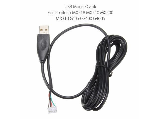 Durable Mice USB Mouse Cable For Logitech MX518 MX510 MX500 MX310 G1 G3 G400 G400S 19m Profession Mouse Line