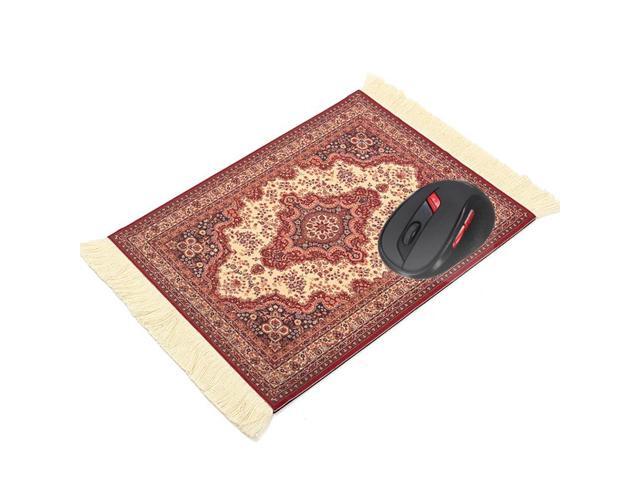 180 x 280mm Vintage Gaming Mouse Pad Woven Rug Mousepad Rubber Mouse Mat Square Keyboard Mat Gamer Table Mat Office Home Gift