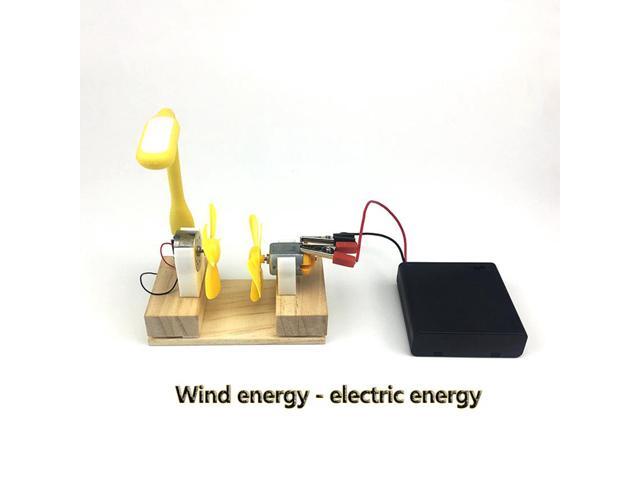 Electric Generator Motor Energy Wind Turbine Power Mini Kids LED Education DC AC In Stock dropship