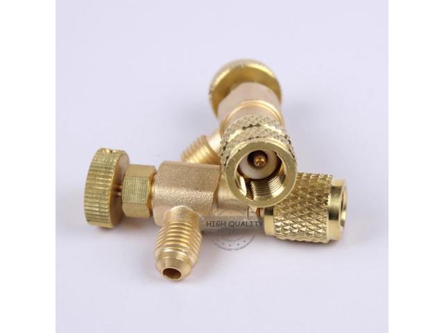 R410/R22 Refrigeration Air Conditioning Valve Safety Fluorine Safety Valve Liquid Addition Accessories Home Refrigeration Tool