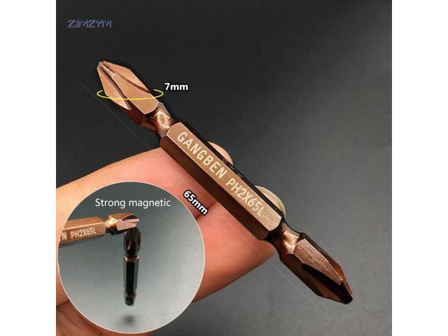 PH2 Electric Screwdriver Bit Set Bits Hex Shank Magnetic High-carbon steel For Cross Head 65MM Phillips Screwdriver head