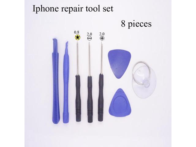 8 in 1 Mobile Phone Repairing Tool Kit Spudger Pry Opening Tool LCD Repair Tools with 20MM\08MM star screwdrivers