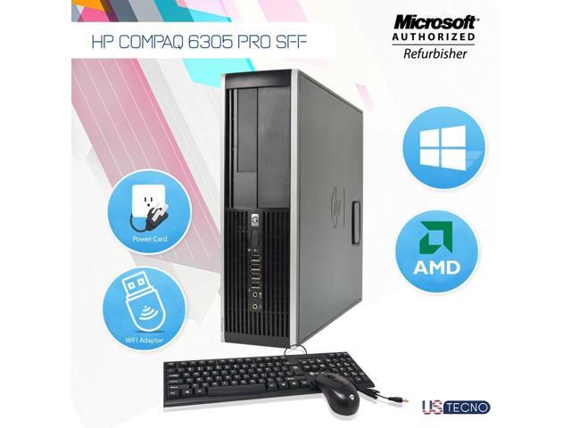 Best for School / Office Works- HP Compaq Pro 6305 Small Form Factor (SFF) Computer AMD 8GB Memory 128GB Memory SSD Windows 10 Home -64 Bit Free