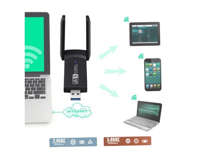 1900Mbps Wireless USB 30 Network Card 80211Ac Dual Band 24G/58Ghz Wifi Adapter Card Dongle Receiver1