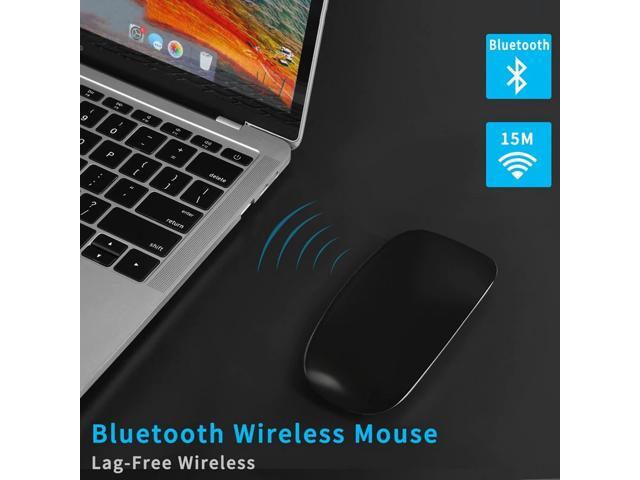 Bluetooth Wireless Press Mouse Ergonomic Optical Ultra-Thin Mice for Apple MAC PC Laptop Android/Windows Tablet