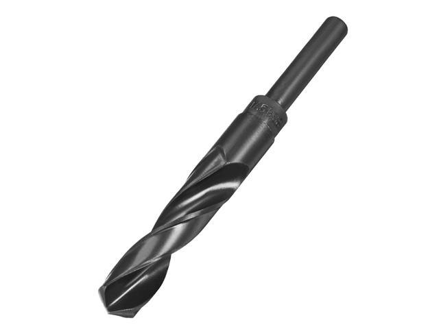 uxcell Reduced Shank Drill Bit 185mm High Speed Steel HSS 9341 Black Oxide with 1/2 Inch Straight Shank