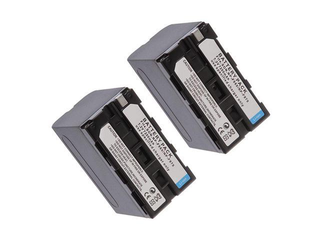 Fotga 2X Rechargeable Replacement Battery for NP-F960 NP-F970 Battery 7200mAh for Video LED Light Camera Monitor for Powering Camera Monitor