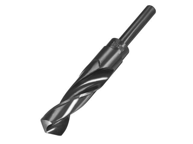 uxcell Reduced Shank Drill Bit 22mm High Speed Steel HSS 9341 Black Oxide with 1/2 Inch Straight Shank