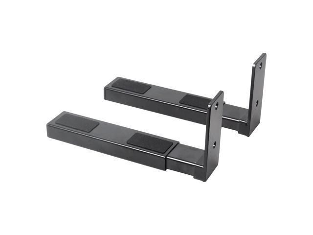 Neweggbusiness Pyle Speaker Wall Mount Pair Of Stands Sound Bar Large Or Small Speakers Center Channel Adjule Extendable Length 110 Lbs Capacity Black Pstndw17