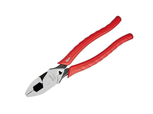 Milwaukee 48-22-6100 9 Inch Leverage Lineman Pliers w/ Crimper and Pipe Reaming Head Design