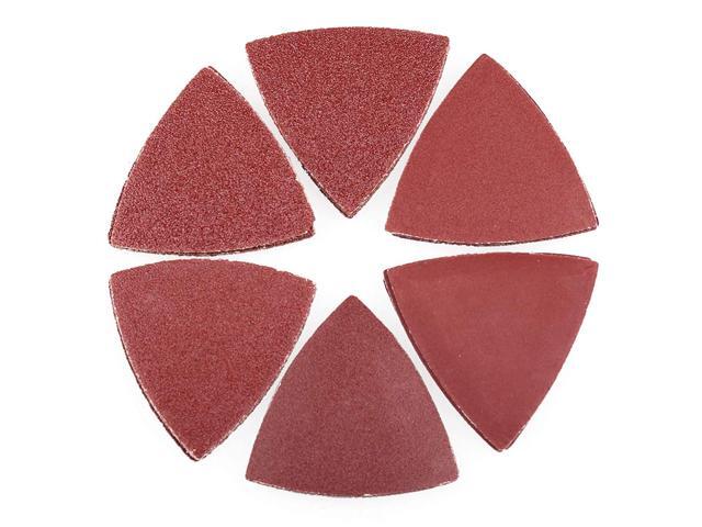 Sanding Pads for Oscillating Multitool - 60PCS Hook and Loop Sandpaper 40 60 80 120 180 240 Assorted Grits Triangle Sanding Sheets by LotFancy