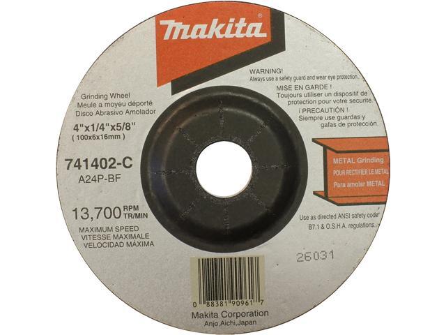 Makita 741402-C-25 4-Inch Grinding Wheel 25-Pack