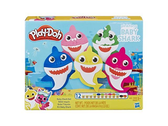 Play-Doh Pinkfong Baby Shark Set with 12 Non-Toxic Play-Doh Cans