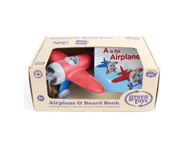 Green Toys Airplane & Board Book (color may vary)