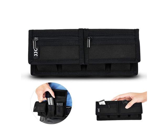 (6 Pockets) DSLR Camera Battery Pouch Holder for Canon EOS R RP 5D Mark IV 5D Mark III 5D Mark II 6D Mark II 7D Mark II 77D 90D 80D 70D 60D 60Da M6