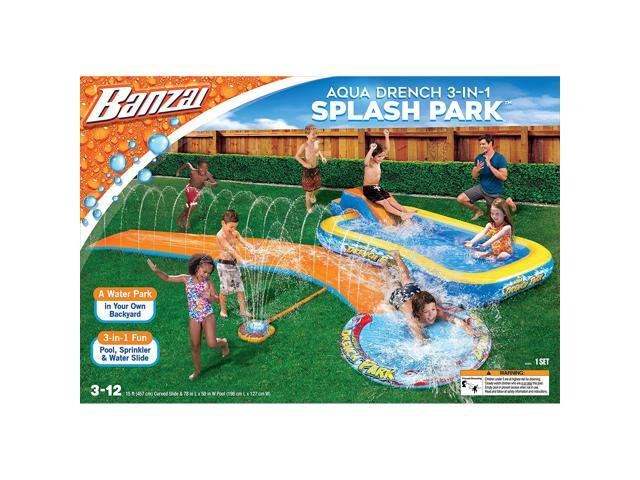 BANZAI Aqua Drench 3-in-1 Splash Park